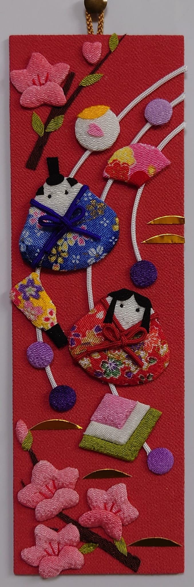 Amazon | 風物短冊「3月吊り雛飾りで桃の節句」 ちりめん手芸キット